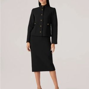 St. John Black Pencil Skirt Size 8